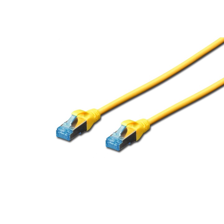 Digitus CAT5e SF-UTP Patch Cable 5m Yellow, 149619, Hálózati kábelek