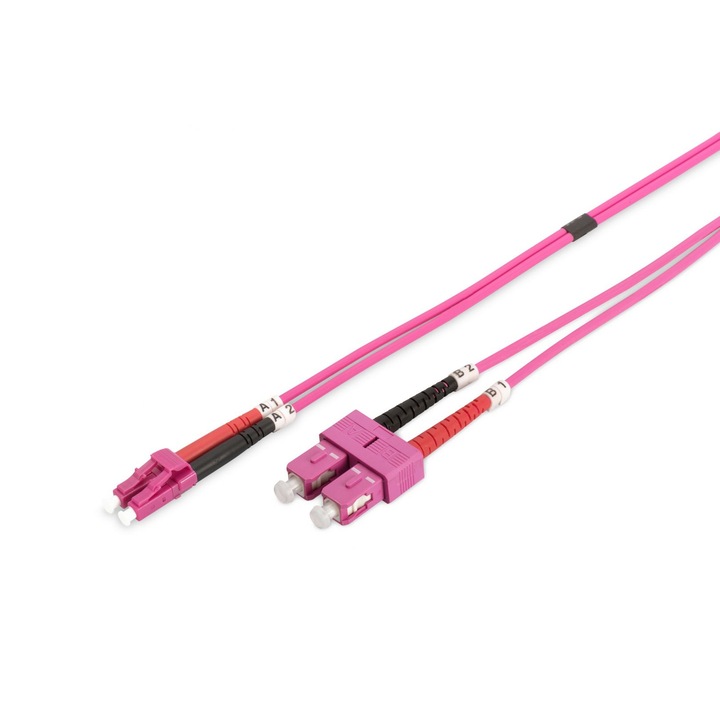 Digitus DK-2532-10-4 оптичен кабел 10 M I-VH OM4 Purple, Мрежови кабели