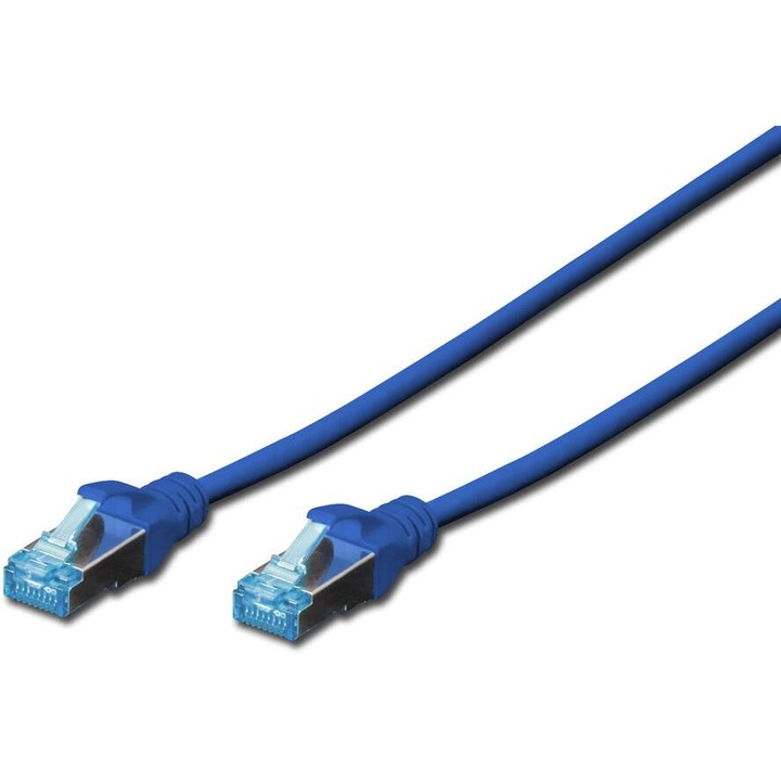 Digitus CAT5e SF-UTP Patch Cable 1m Blue, 149652, Hálózati kábelek