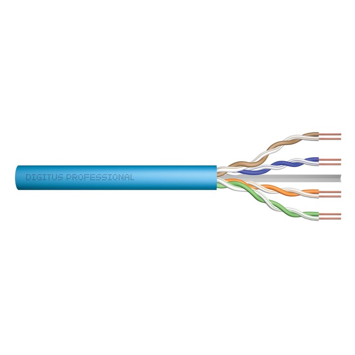 Cablu de retea, Digitus, U-UTP, CAT6A, 500 m, Albastru DK-1613-A-VH-5