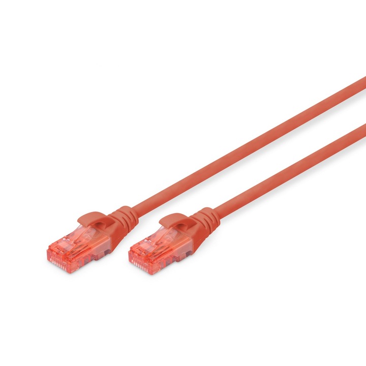 Digitus CAT6 U-UTP Patch Cable 2m Red, 150170, Hálózati kábelek