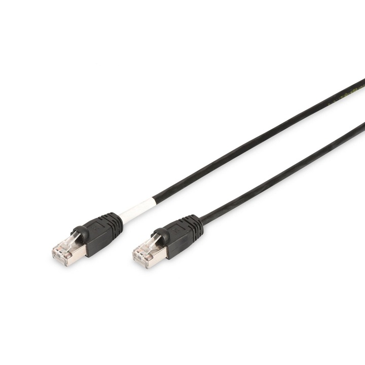 Digitus CAT6 S-FTP Patch Cable 10m Black, 149948, Hálózati kábelek
