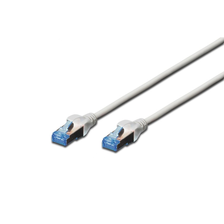 Digitus CAT5e SF-UTP Patch Cable 10m Grey, 149698, Hálózati kábelek