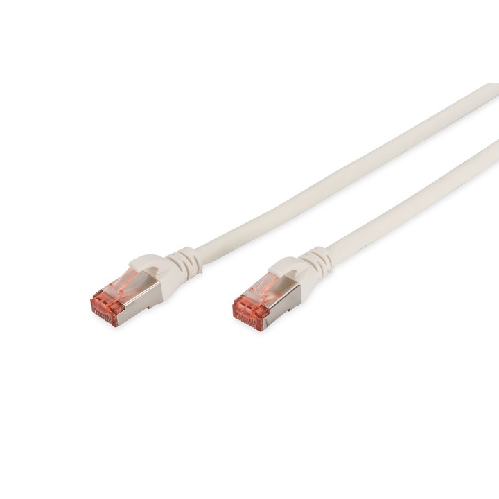 Digitus CAT6 S-FTP Patch Cable 0,5m White, 149980, Hálózati kábelek