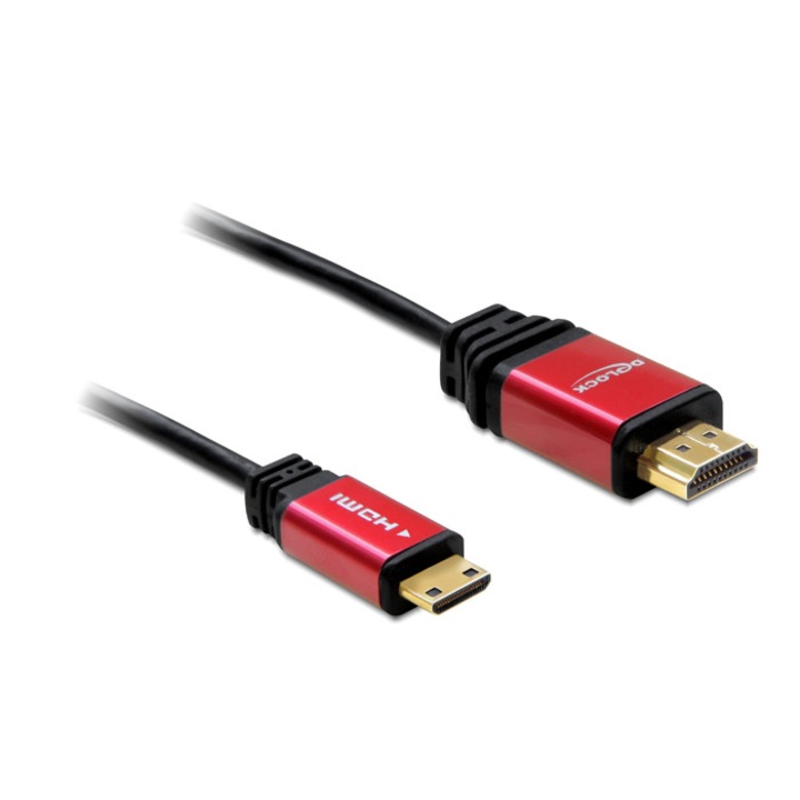 Cablu HDMI, Delock, HDMI-Mini HDMI, 4 K, 3 m, Negru
