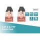 DIGITUS - S/FTP Cat6 patch kábel 0,5m - DK-1644-005/BL