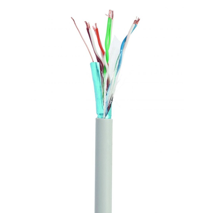 Мрежов кабел Gembird, CAT5e, F-UTP, 100 м, FPC-5004E-L/100, Сив