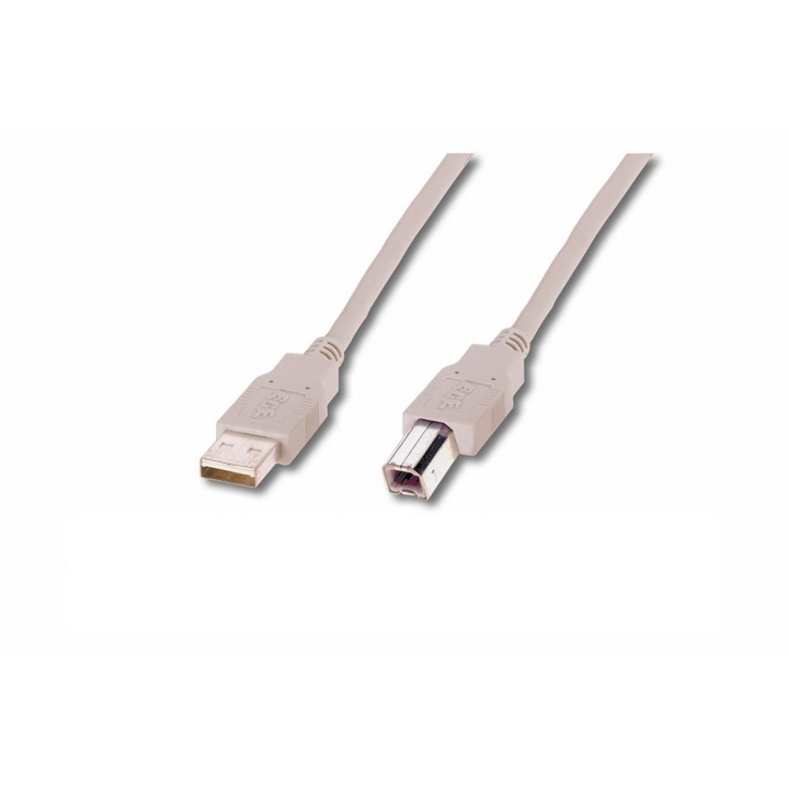 USB 2.0 кабел ASSMANN AK-300102-018-E, Type A-B, 1.8 м