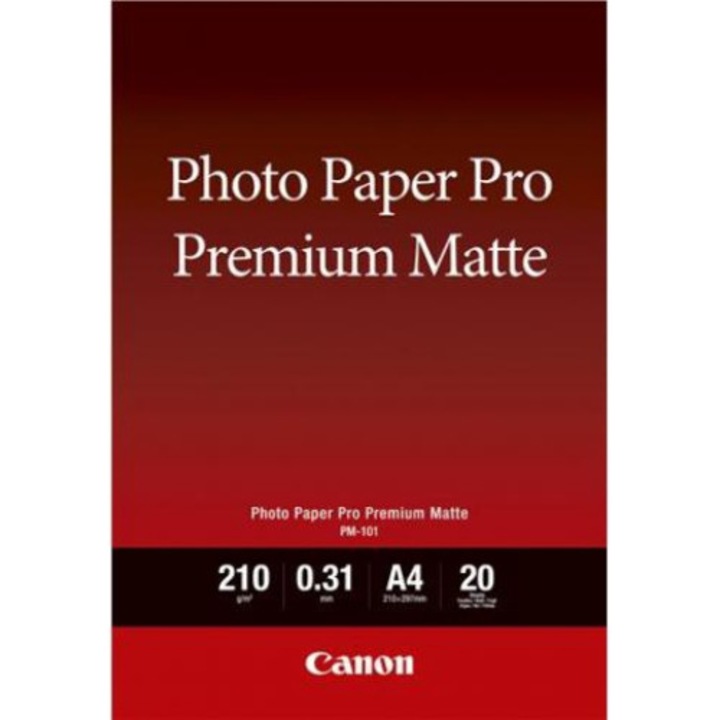 Hartie foto, Canon, Pro Premium, 210g A4, 20buc