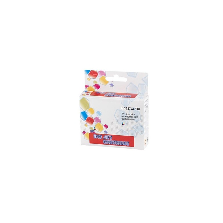 ECO Brother LC227XL utángyártott Black tintapatron, 157721, Patron-Utángyártott