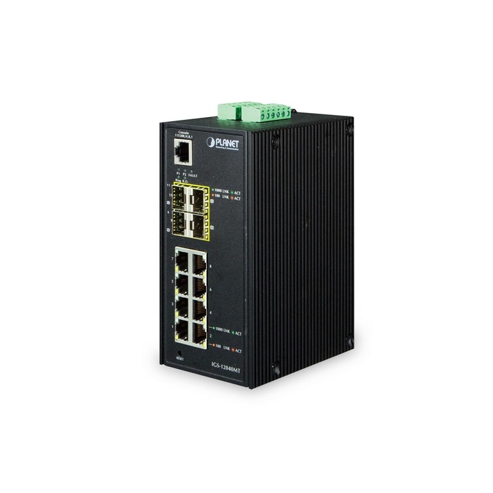 Switch Ethernet, Planet, Negru