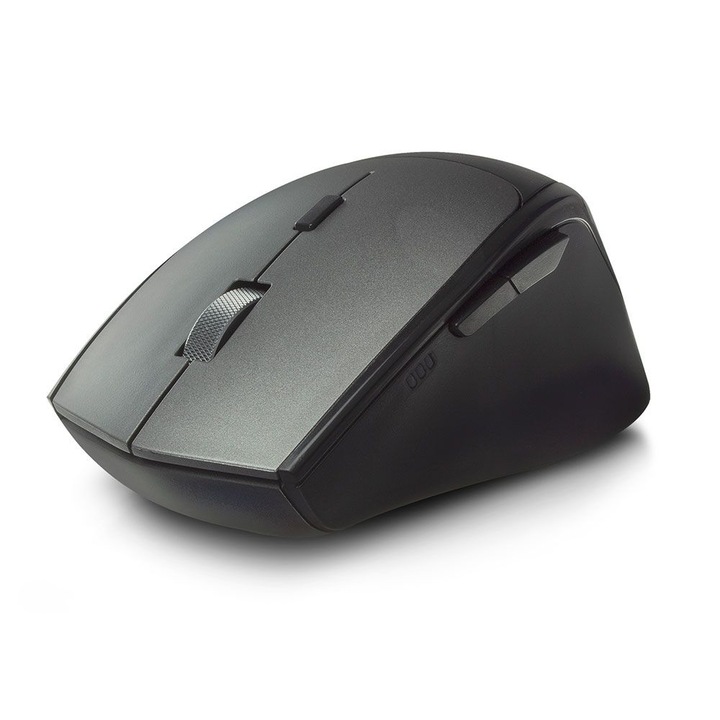 Mouse standard fara fir, Ewent, Wireless Dual-Connect, Negru