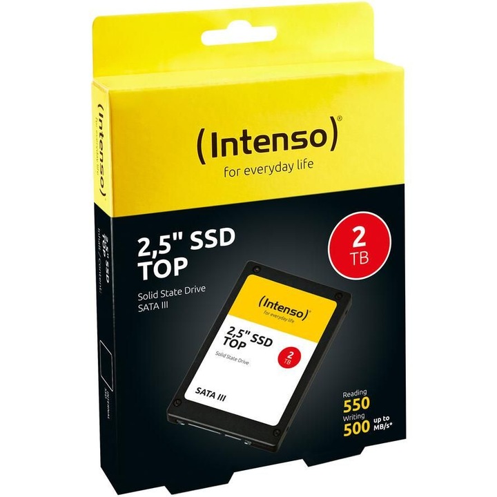 SSD Intenso, 2TB, 2.5", SATA3, Топ производителност