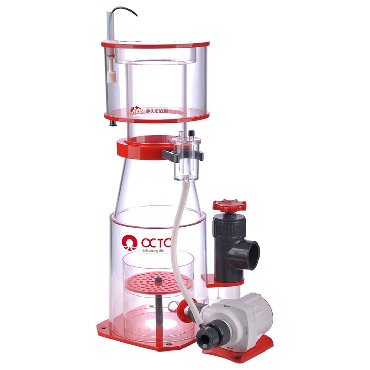 Skimmer acvariu, Octo Regal, 1500 l, 40 W, 37 x 25 x 59.9 cm, rosu/transparent