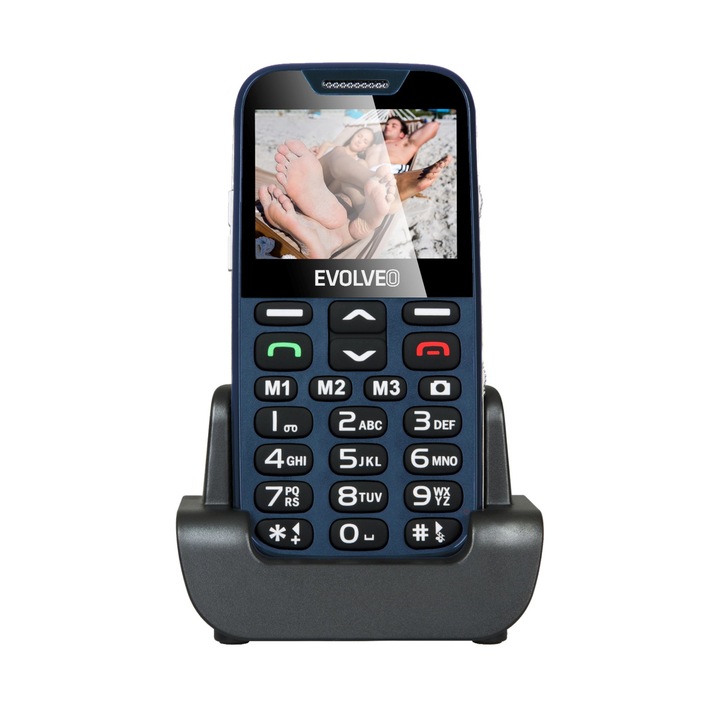 Telefon mobil, Evolveo, EasyPhone EP-600 XD, Albastru