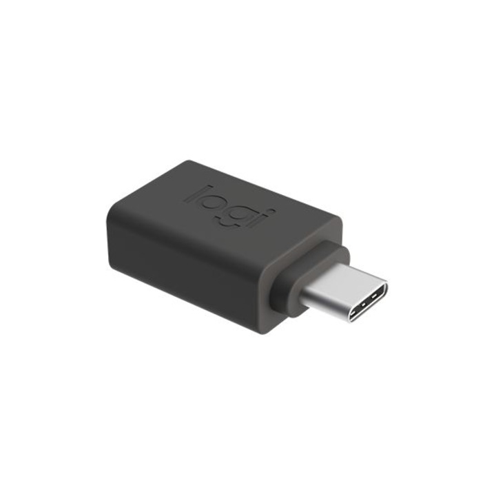 Adaptor, Logitech, USB-C/USB-A, Negru