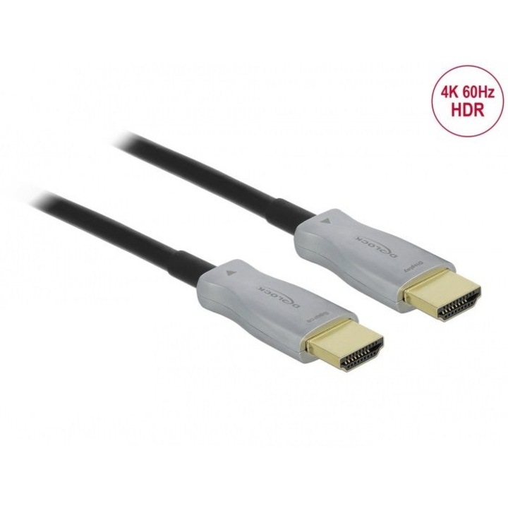 Оптичен кабел Delock, HDMI 4K, 60 Hz, 20 m