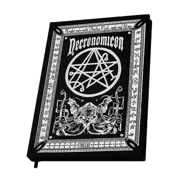 Caiet A5, Abystyle, Coperta cartonata, Alb/Negru, 180 file