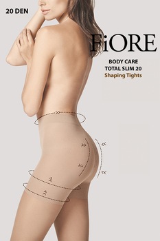 Ciorap FIORE BodyCare Total Slim 20 Den, Sable Ciorap FIORE BodyCare Total Slim 20 Den, Sable