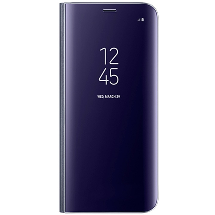 Husa de protectie Samsung Clear View Standing Cover pentru Galaxy S8, Violet