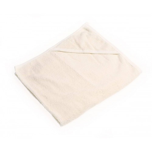 Prosop baie cu gluga, crem, 75 x 75 cm