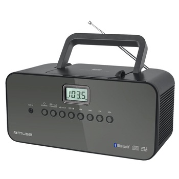 Sistem audio Portabil Muse M-22 BT, Bluetooth, Display LCD, CD-Player, Negru Sistem audio Portabil Muse M-22 BT, Bluetooth, Display LCD, CD-Player, Negru