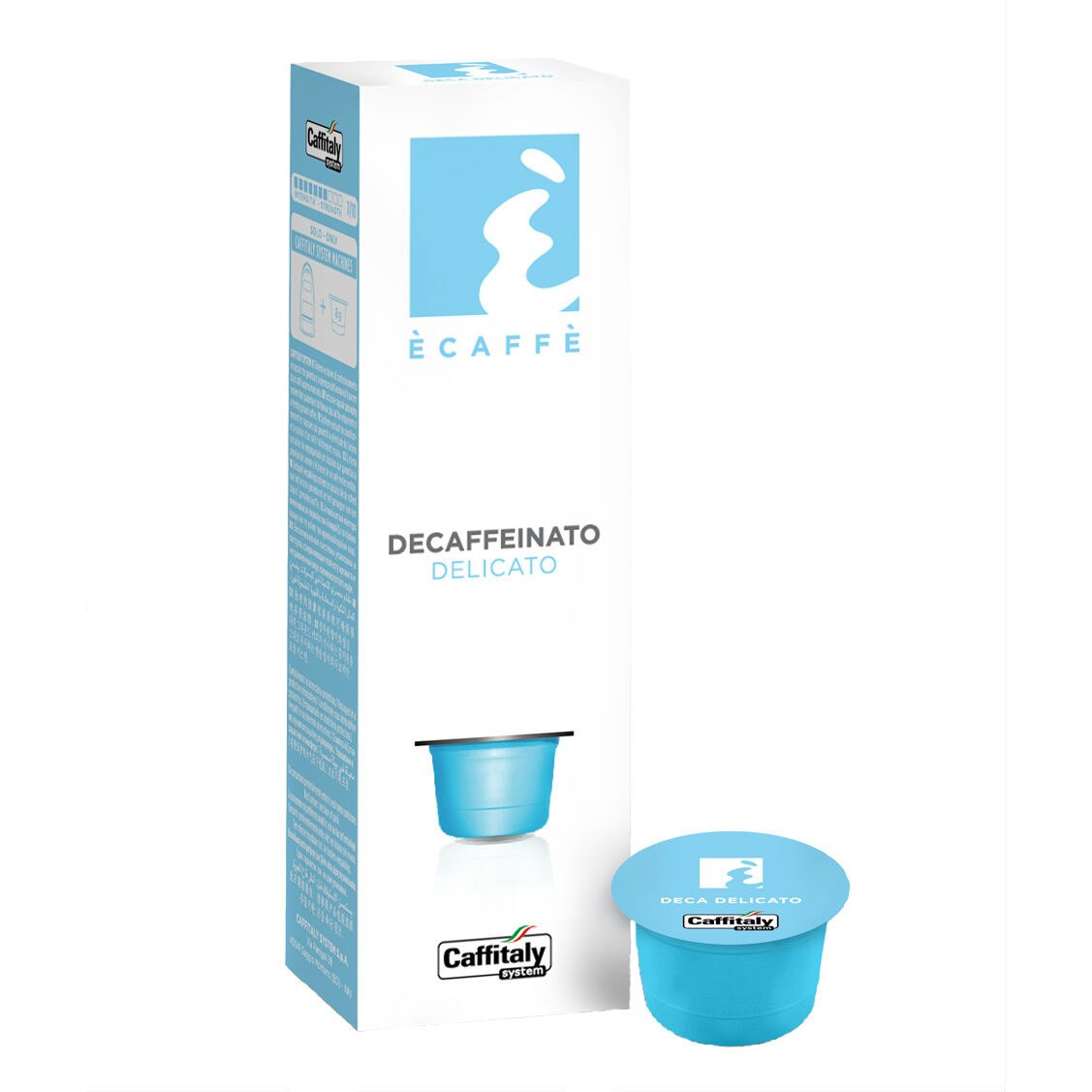 Capsule cafea Ecaffe Decaffeinato Delicato, 10 capsule, compatibile CAFISSIMO