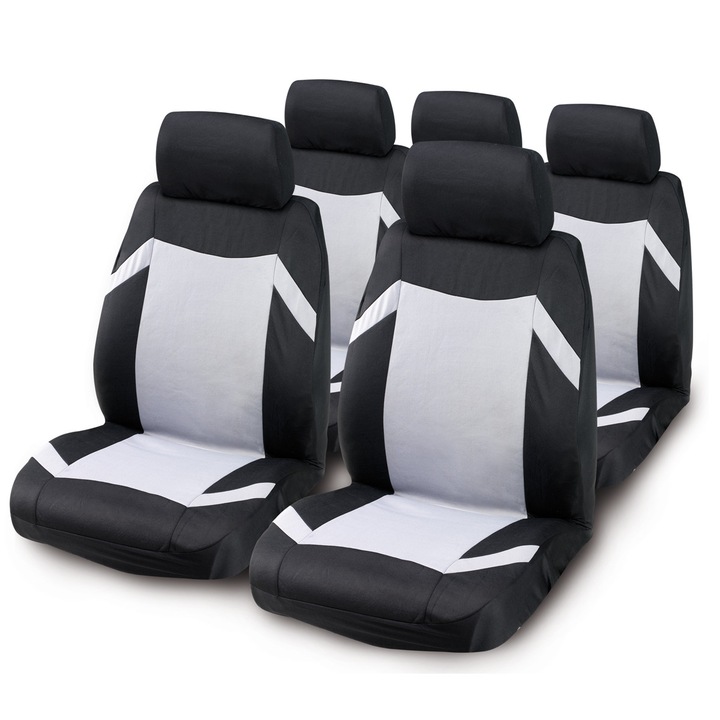 Set huse auto "KEEN" negru/gri