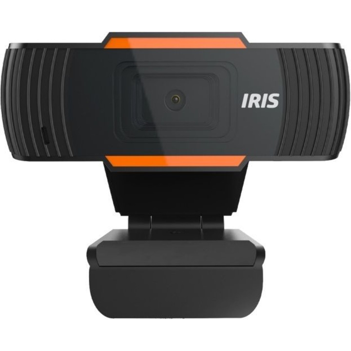 Camera Web, IRIS, USB 2.0, HD, W-13 Negru/Portocaliu