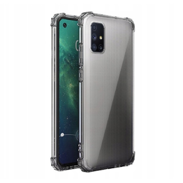 Husa anti-soc Martech pentru Samsung Galaxy M51, Transparent