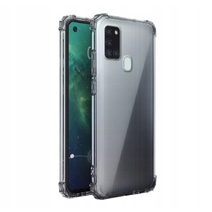 Husa anti-soc pentru Samsung Galaxy A21S, Martech, Transparent
