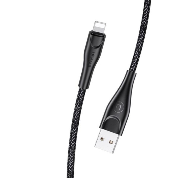 USAMS Braided U41 Lightning kábel 3m 2A Fast Charge SJ397USB01 (US-SJ397) fekete