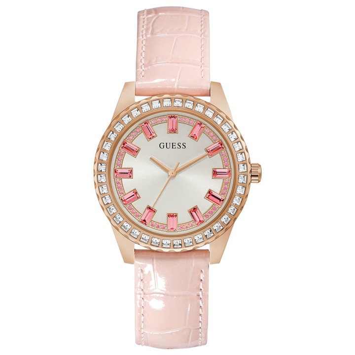 Дамски часовник, Guess Sparkling, 36 мм, златист / розов