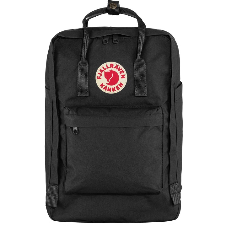 Rucsac laptop, Kanken Fjallraven, Poliester, 41 x 27 x 3 cm, 20 l, 500 g, Negru
