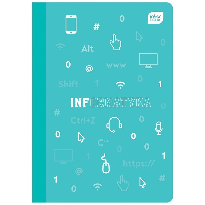 Caiet tematic A5, Interdruk, 60 file, coperta din polipropilena, grafica moderna, cu carouri