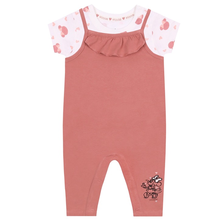 Body copii, Minnie Mouse, Textil, Roz