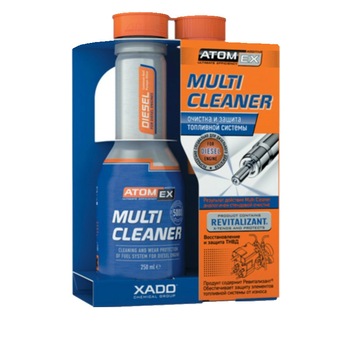 Solutie curatare complexa a sistemului de alimentare Atomex Multi Cleaner Diesel ambalaj 250ml Solutie curatare complexa a sistemului de alimentare Atomex Multi Cleaner Diesel ambalaj 250ml