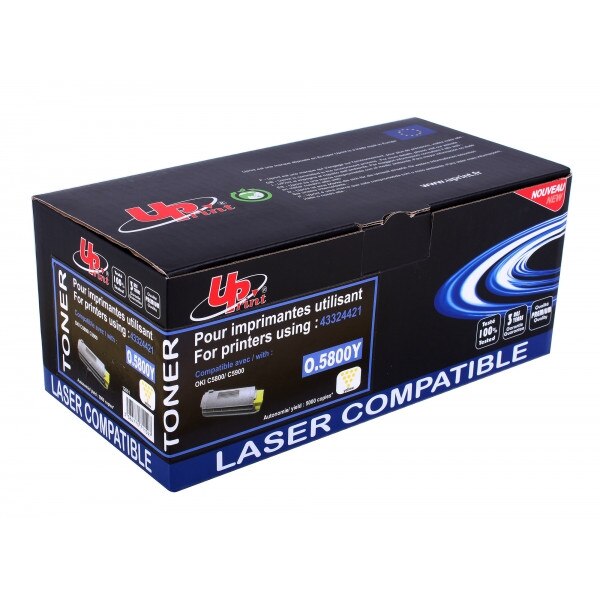 Toner UPRINT OLT5800YUP Galben, 5000 pag, compatibil 43324421