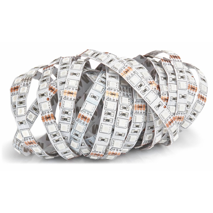Banda LED, Koloreno, 12V, 300 LED, 5m, IP20