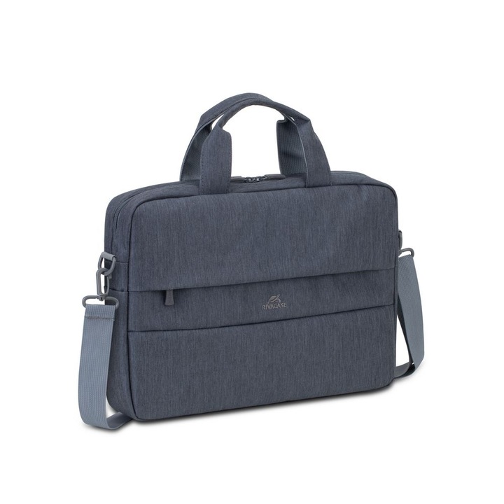 Geanta antifurt pentru laptop, RivaCase, 14", Gri