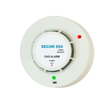 Detector de monoxid de carbon Secor 850, rotund, alb Detector de monoxid de carbon Secor 850, rotund, alb