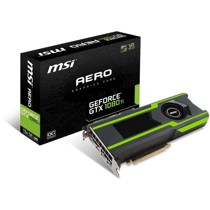 Placa video MSI GTX 1080 TI AERO 11G OC, 11GB GDDRX5, 352-bit