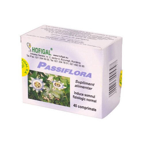 Supliment alimentar Passiflora 40 comprimate Hofigal