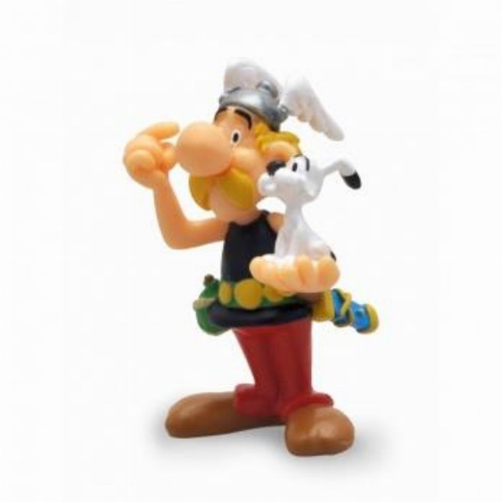 Minifigura Asterix si Dogmatix, Plastoy, PVC, 5.5cm, Multicolor