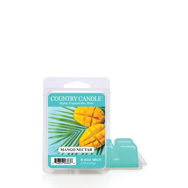 Ароматизирана свещ, Country Candle, Mango nectar, 64гр