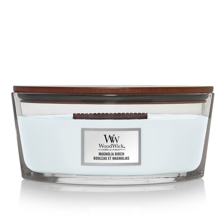 Ароматизирана свещ, WoodWick, Magnolia, Light Blue