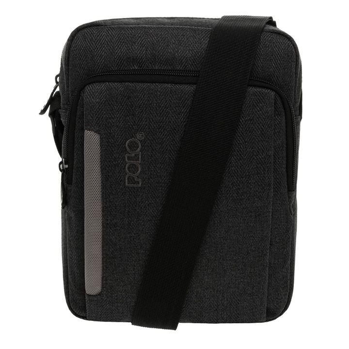 Borseta, Polo, Nylon, Negru