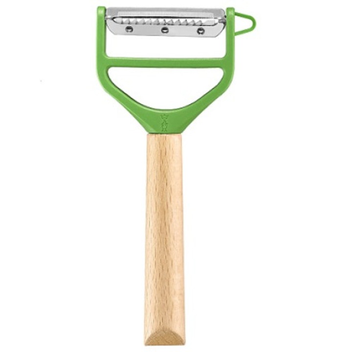 Lama cu 2 fete de bucatarie, Opinel, Lemn/Zimentata