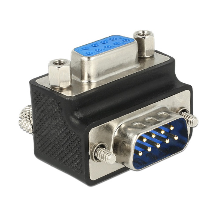 Adaptormoniror, DeLock, Sub-D 9 pini tata la Port mama inclinat 270°