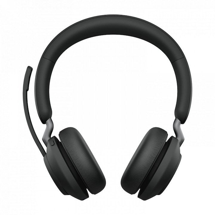 Bluetooth стерео слушалки за компютър, Jabra, Evolve2 65 MS Teams, черни